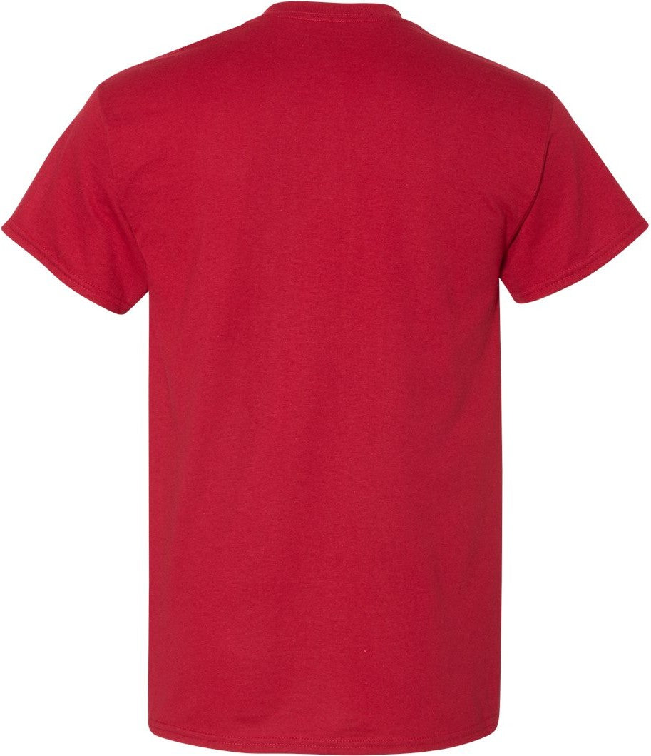 Front View of Scarlet Red DryBlend® T-Shirt - 8000
