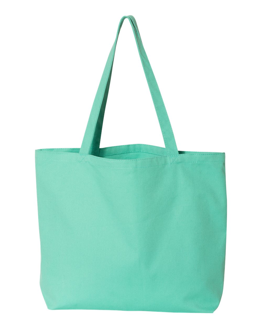Rear View of Sea Glass Green Seaside Pigment-Dyed Large Tote - 8507