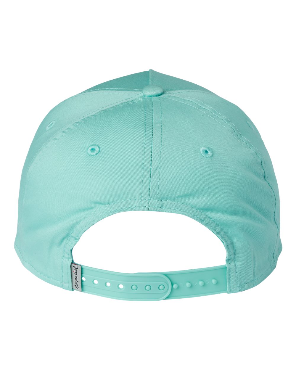 Rear View of Sea Green/ White The Barnes Cap - 5056