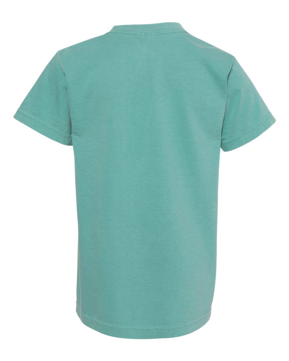 Front View of Seafoam Garment-Dyed Youth Heavyweight T-Shirt - 9018