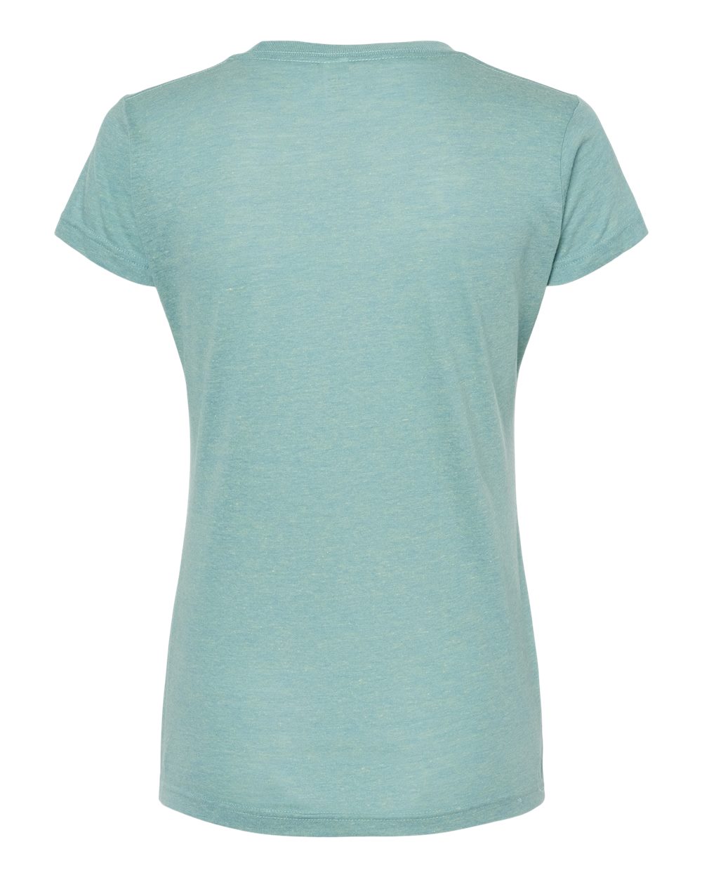 Rear View of Seafoam Tri Blend Women&#39;s Tri-Blend T-Shirt - 253