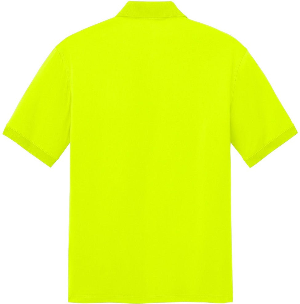 Rear View of SftyYellow CornerStone Workwear Pro Polo CS450