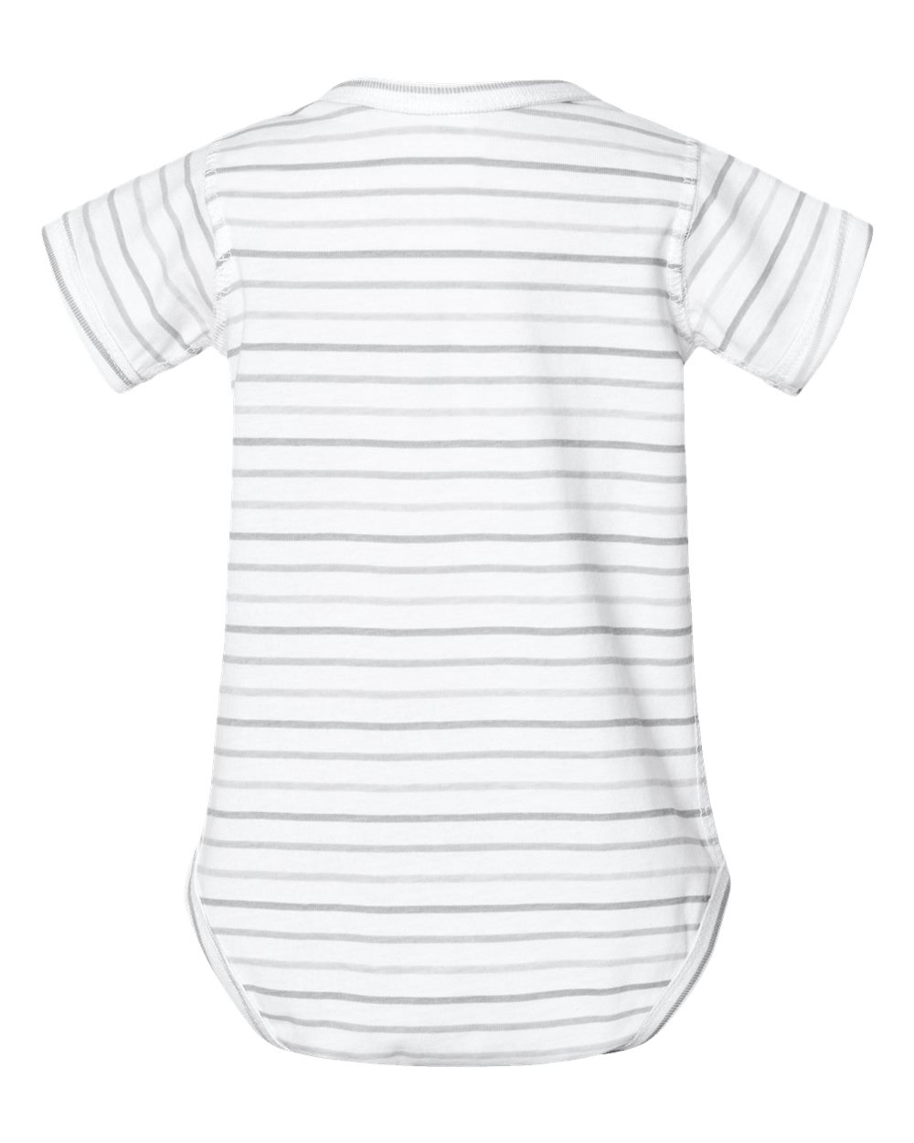 Front View of Shadow Stripe Infant Fine Jersey Bodysuit - 4424