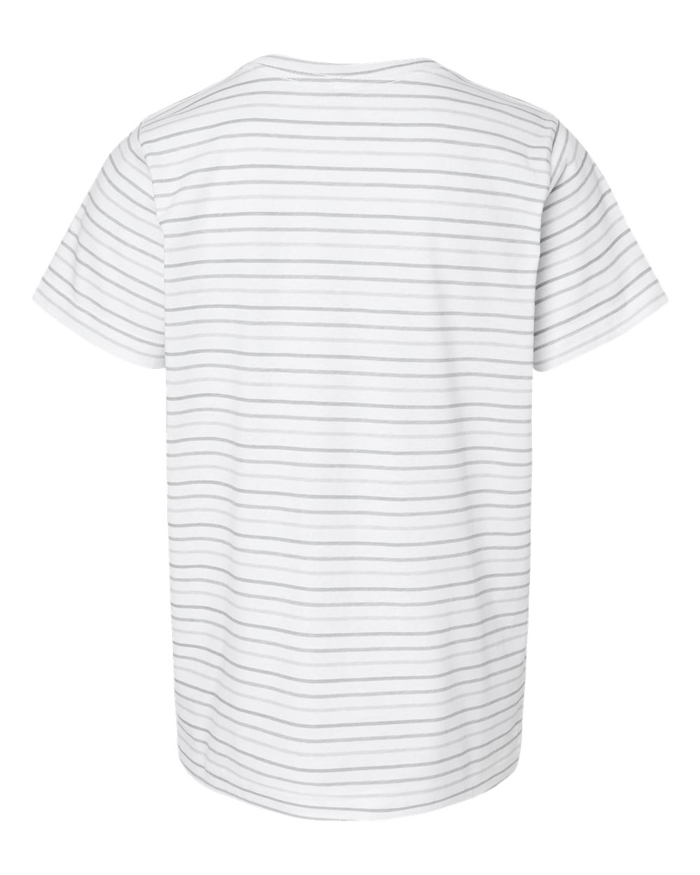 Front View of Shadow Stripe Youth Fine Jersey Tee - 6101