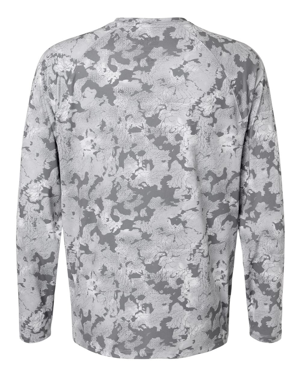 Rear View of Sharkskin Men's Airweight KS Printed Crewneck Pullover - H1200718 plain