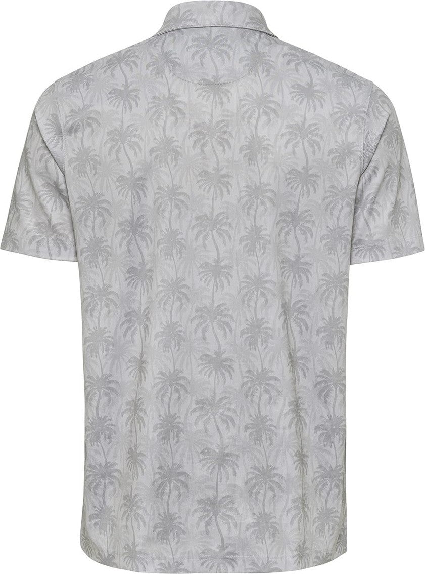 Front View of Silver Charleston Sublimated Polo - 154