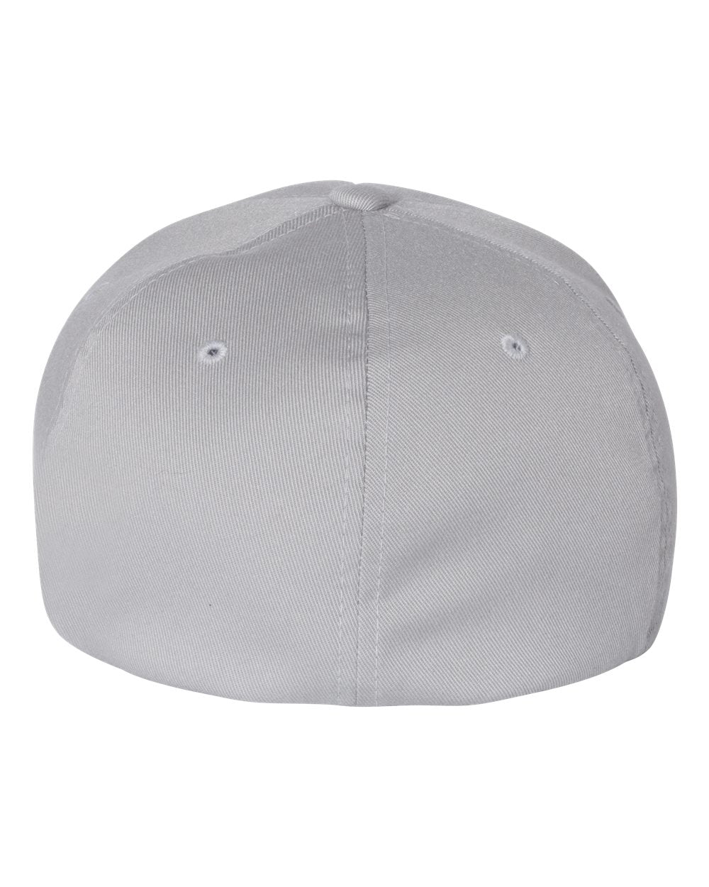 Rear View of Silver Cotton Blend Cap - 6277