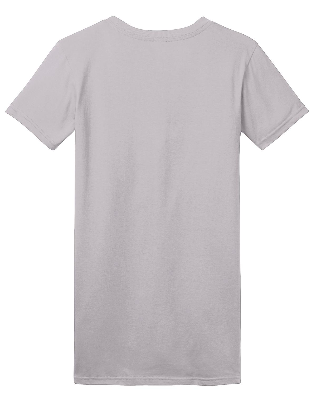 Front View of Silver District Women's Fitted The Concert Tee DT5001