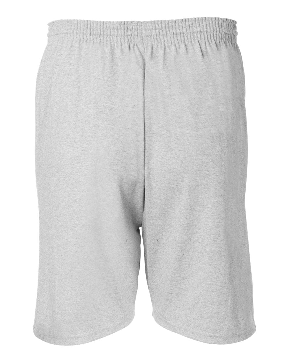 Rear View of Silver Grey Cotton Gym Shorts - 8187
