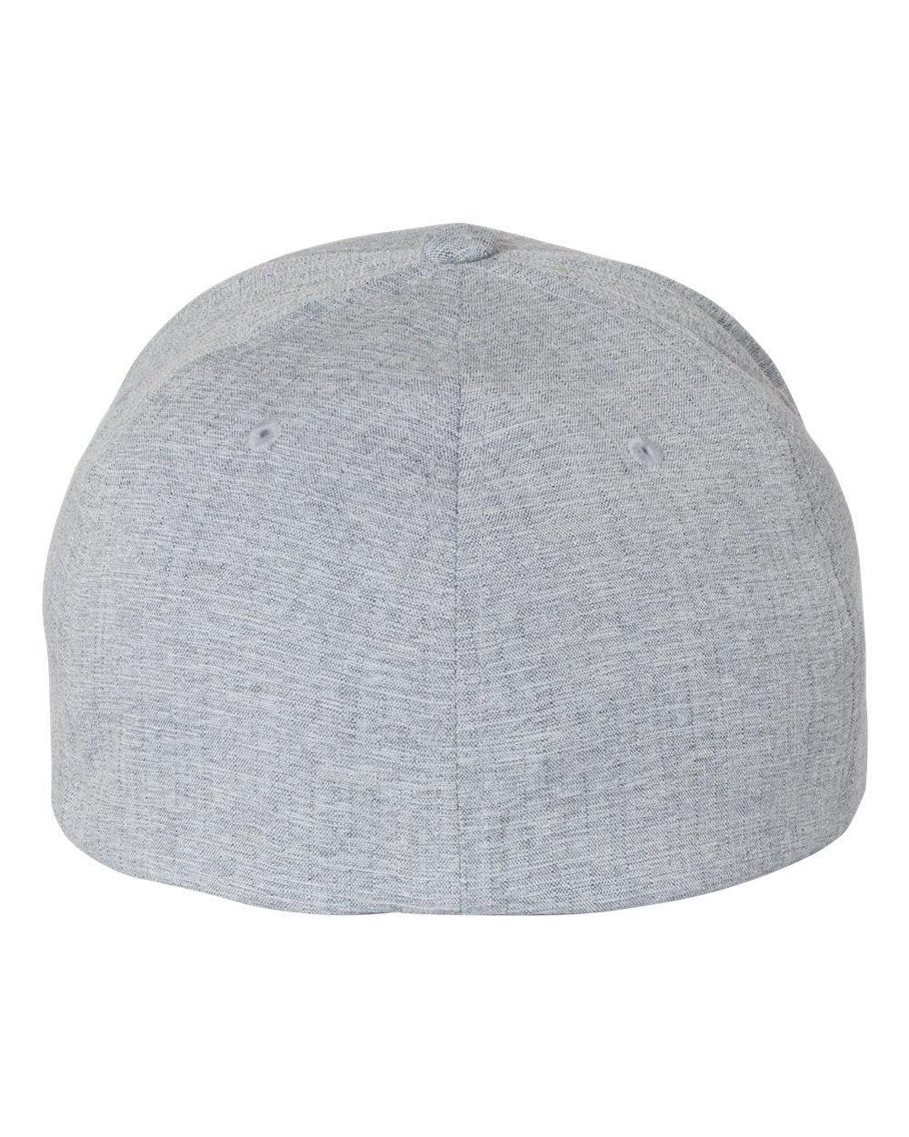 Rear View of Silver Heatherlight™ Mélange Cap - 6350 plain