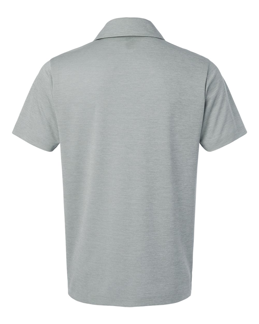 Front View of Silver Melange Performance Mélange Polo - 4HM00