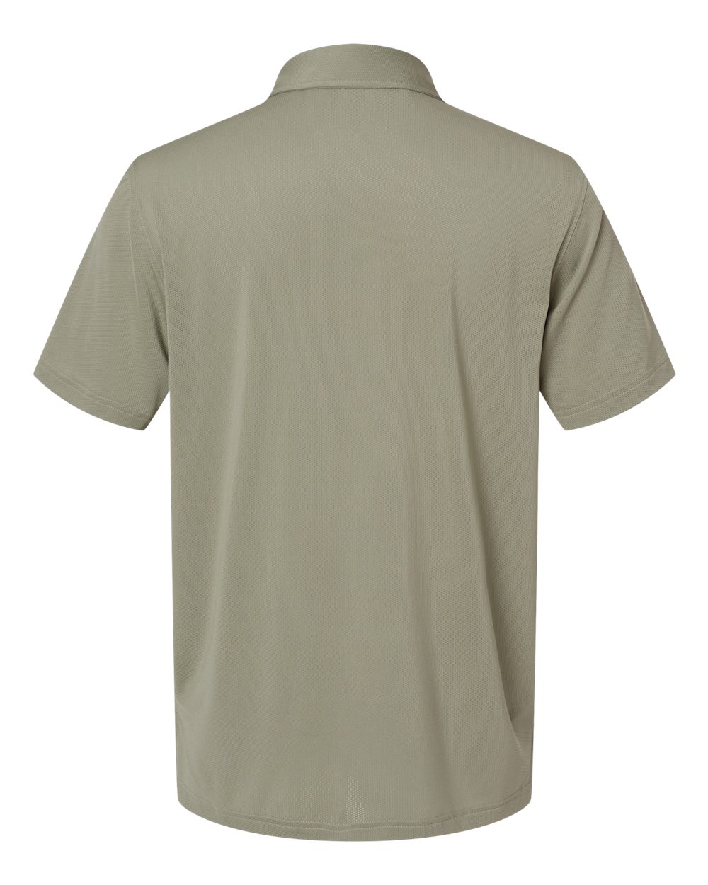 Front View of Silver Pebble Button Down Short Sleeve Shirt - A595
