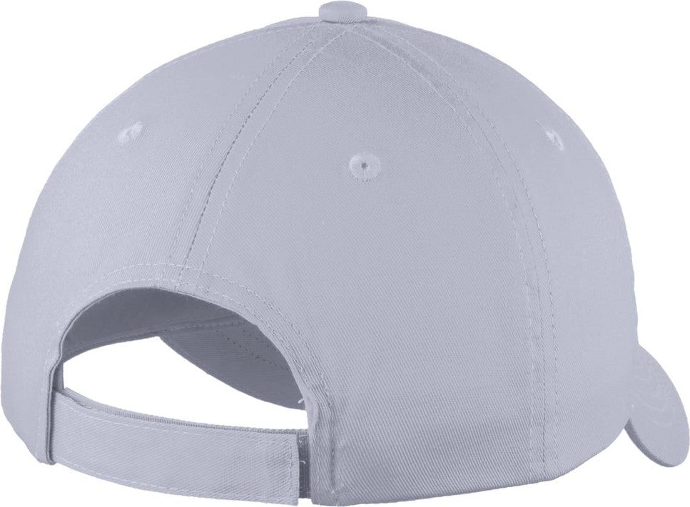 Silver Port Authority Youth Six-Panel Unstructured Twill Cap. YC914