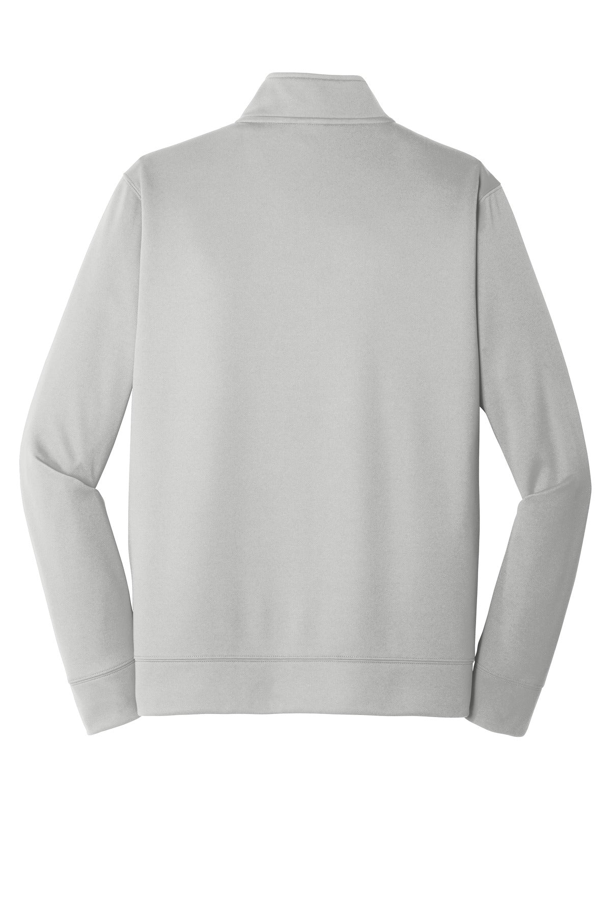 Front View of Silver Port & Co Performance Fleece 1/4-Zip Pullover Sweatshirt. PC590Q