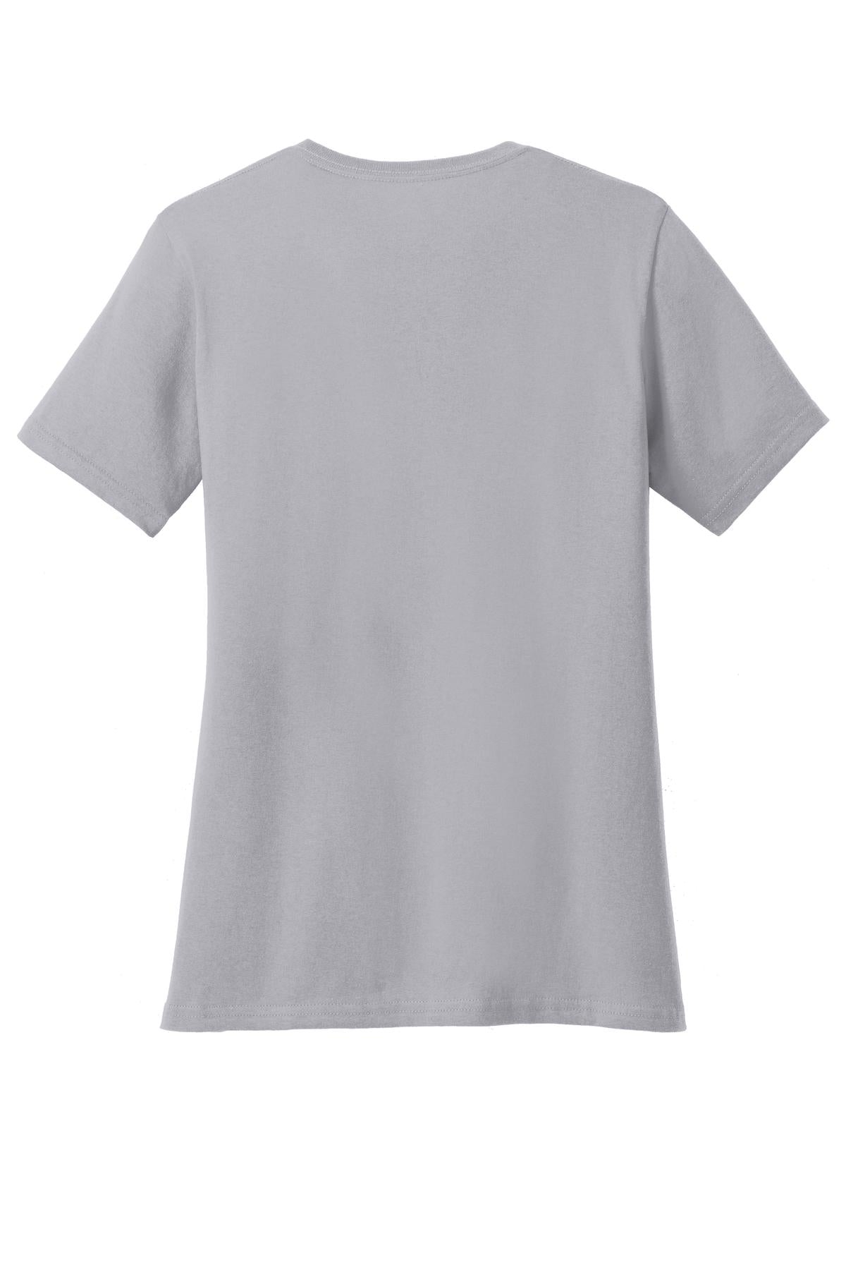 Rear View of Silver Port & Co Women's Core Cotton Tee. LPC54
