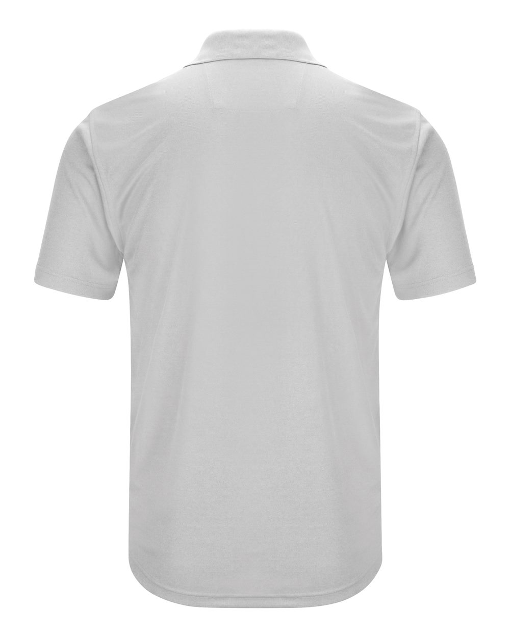 Front View of Silver Short Sleeve Performance Knit Pocketless Core Polo - SK96