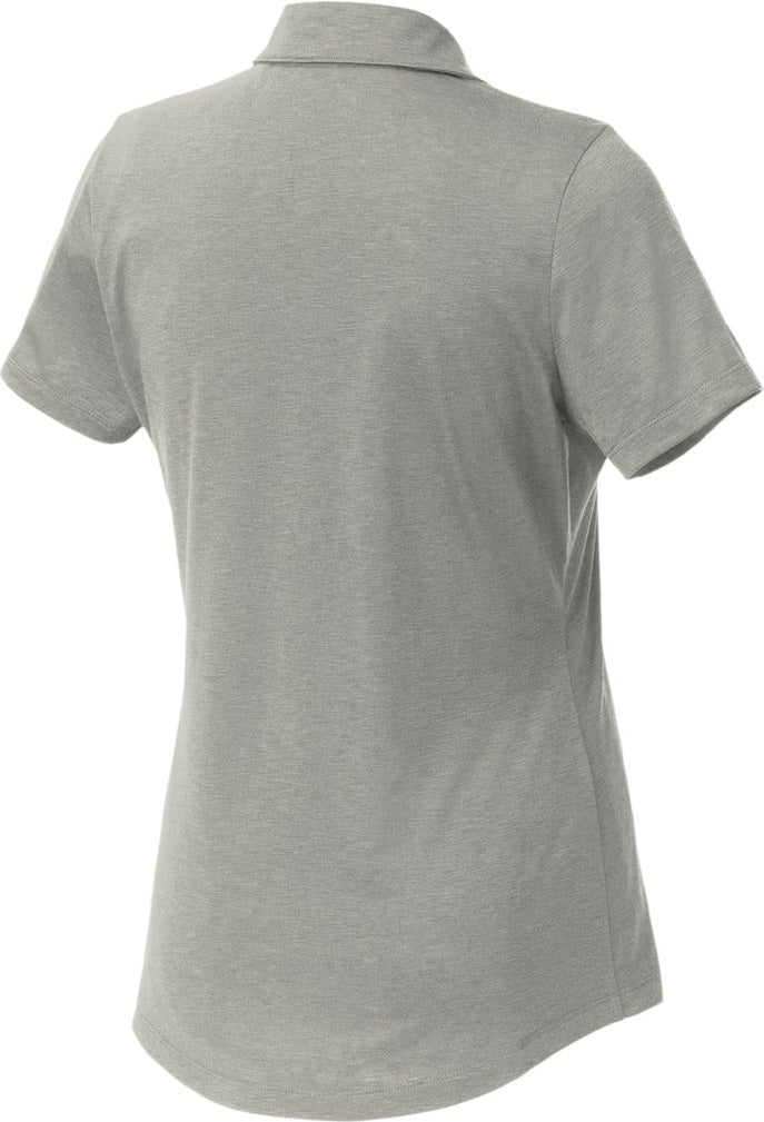 Rear View of Silver Sport-Tek Women's PosiCharge Strive Polo. LST530