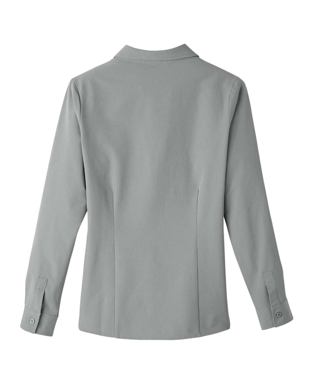 Front View of Silver Women's Bradley Performance Woven Shirt - UC500W