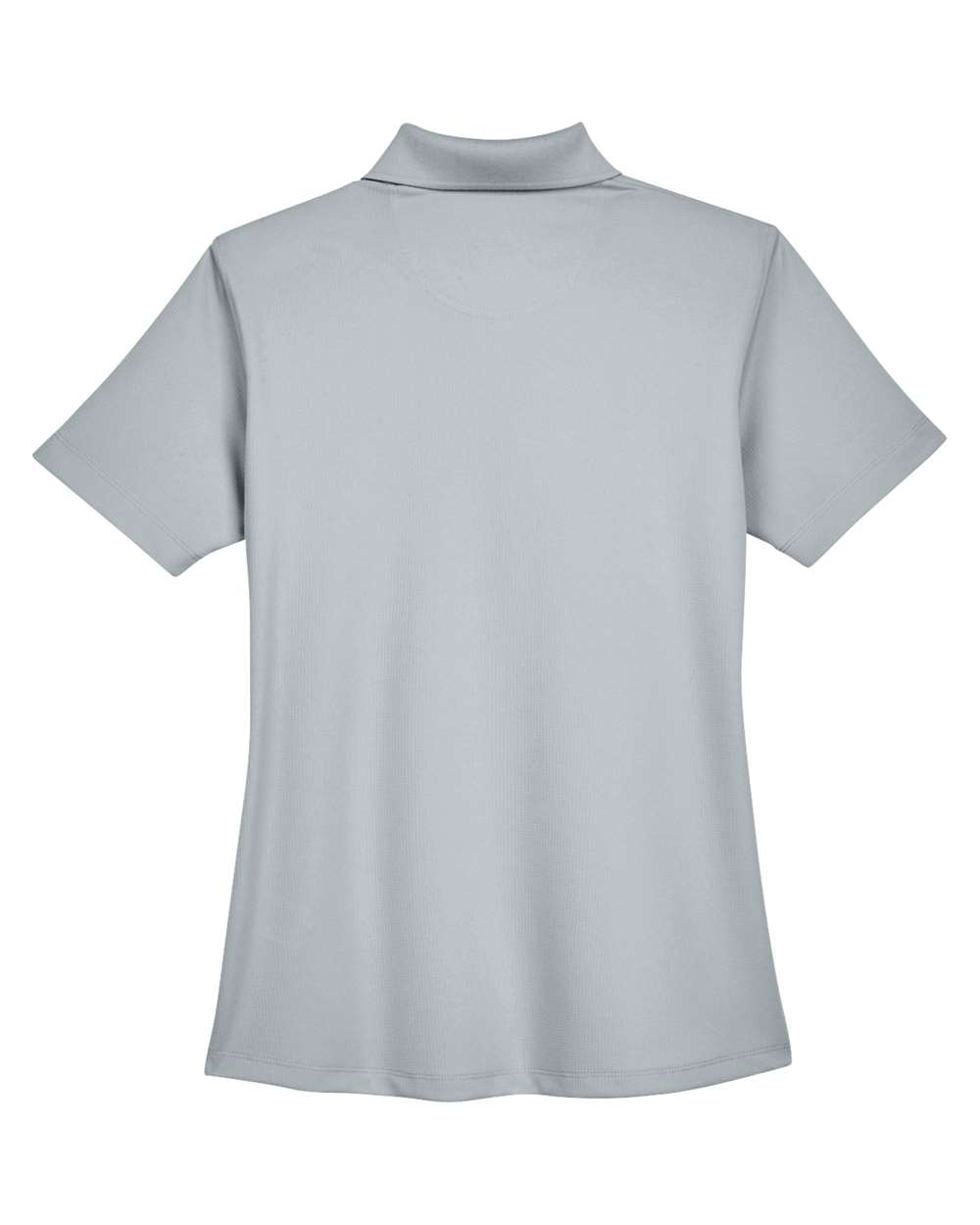 Front View of Silver Women's Cool & Dry Stain-Release Performance Polo - 8445L