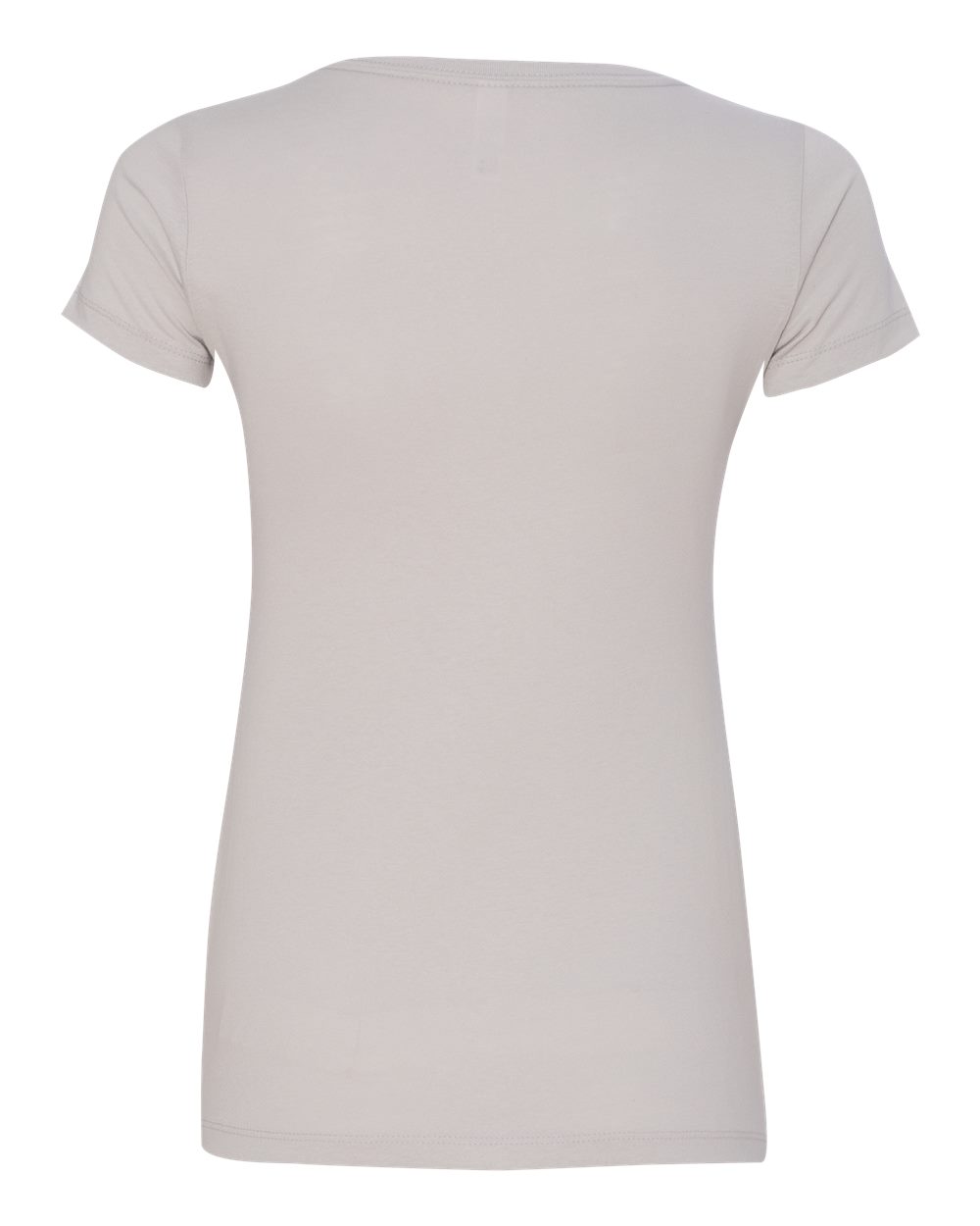 Rear View of Silver Women&#39;s Ideal V-Neck T-Shirt - 1540