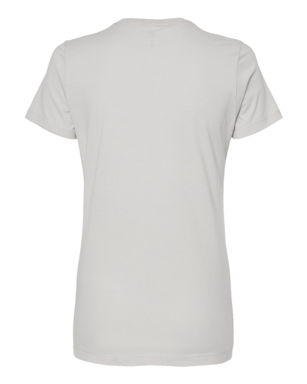 Front View of Silver Women's Premium Cotton T-Shirt - 516
