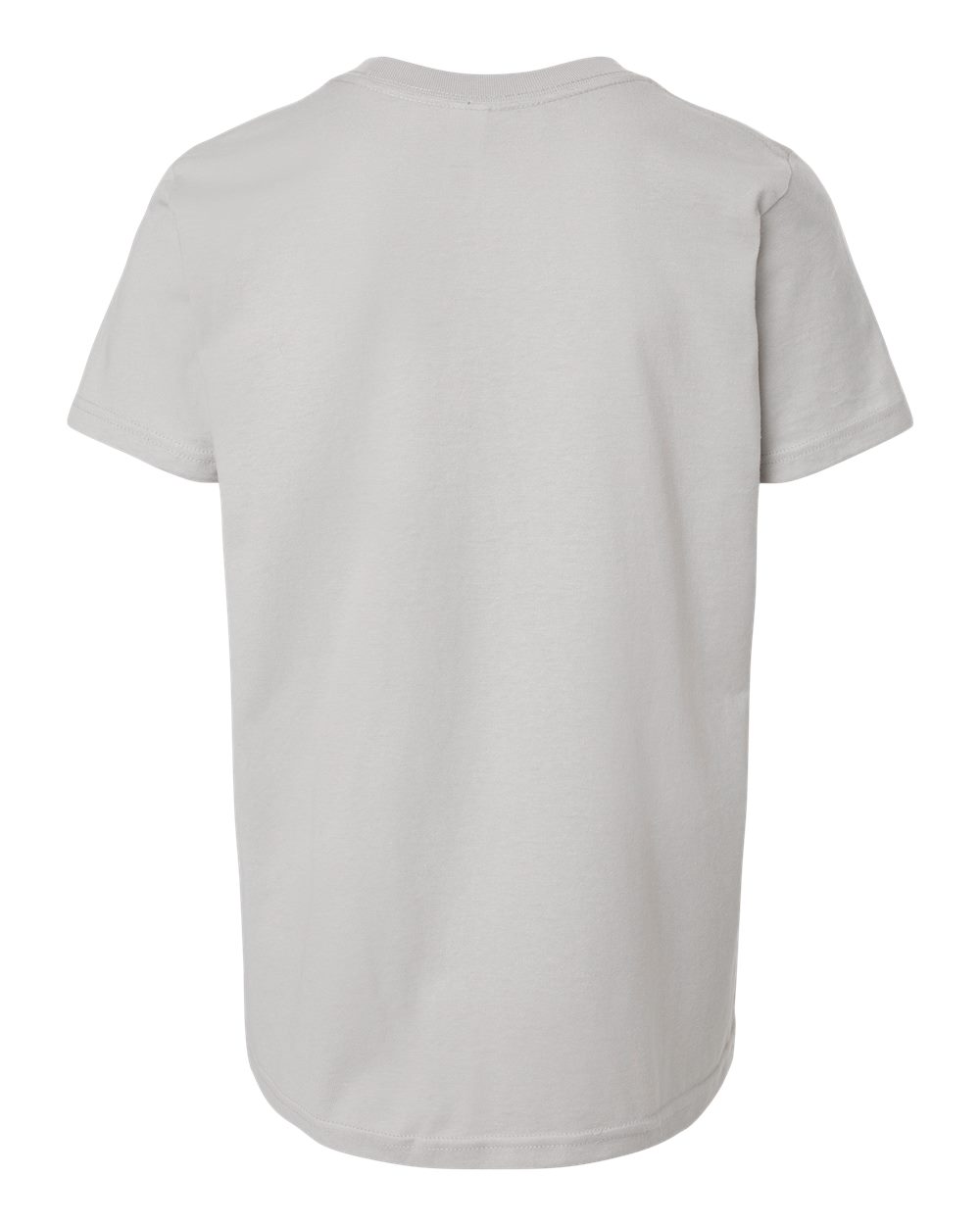 Front View of Silver Youth Fine Jersey T-Shirt - 235
