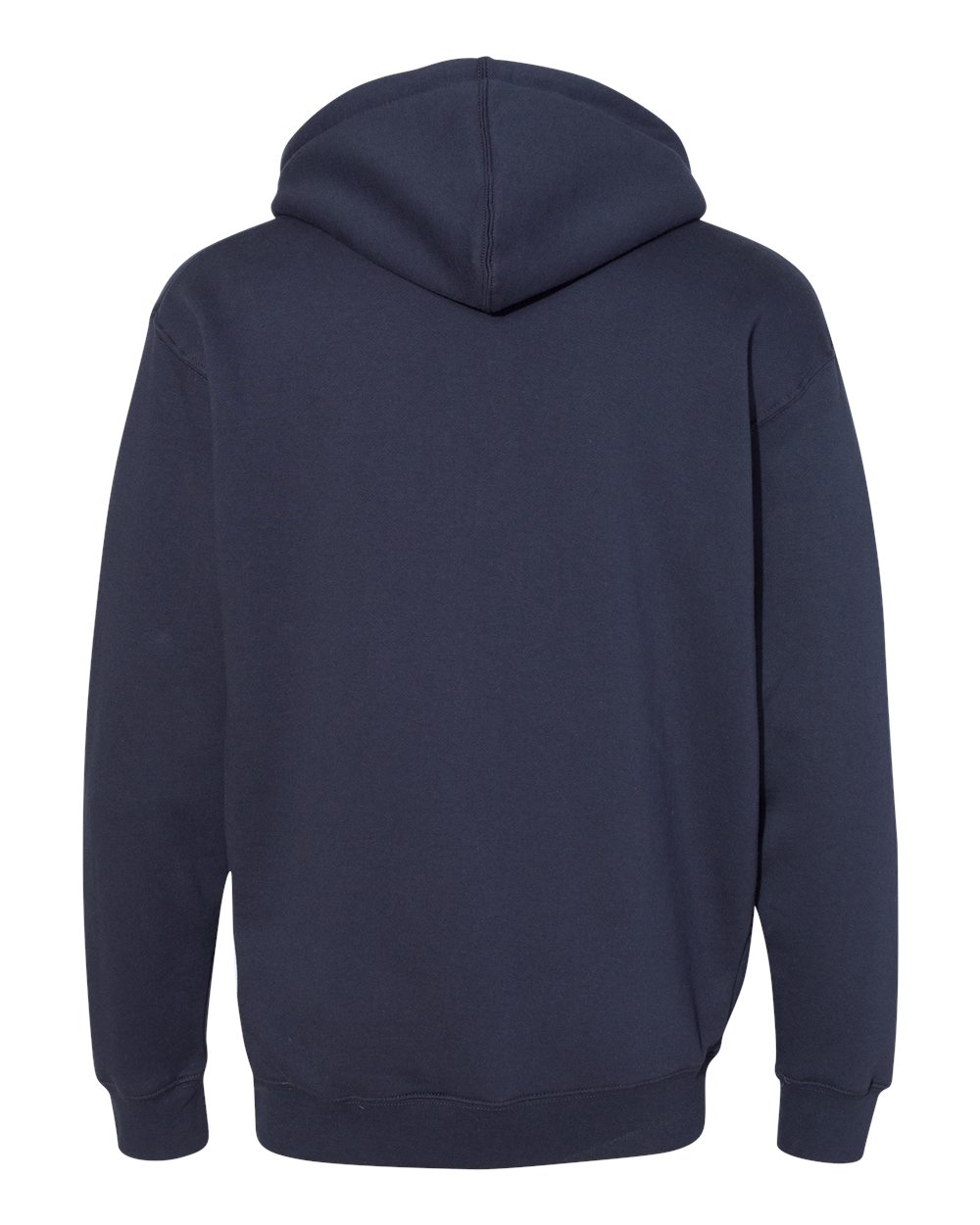 Front View of Slate Blue Heavyweight Hooded Sweatshirt - IND4000