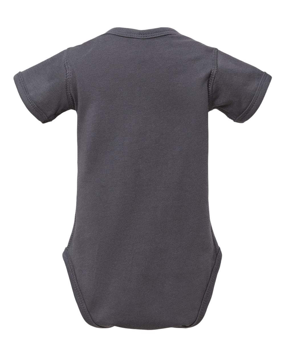 Front View of Slate Infant Fine Jersey Bodysuit - 4424