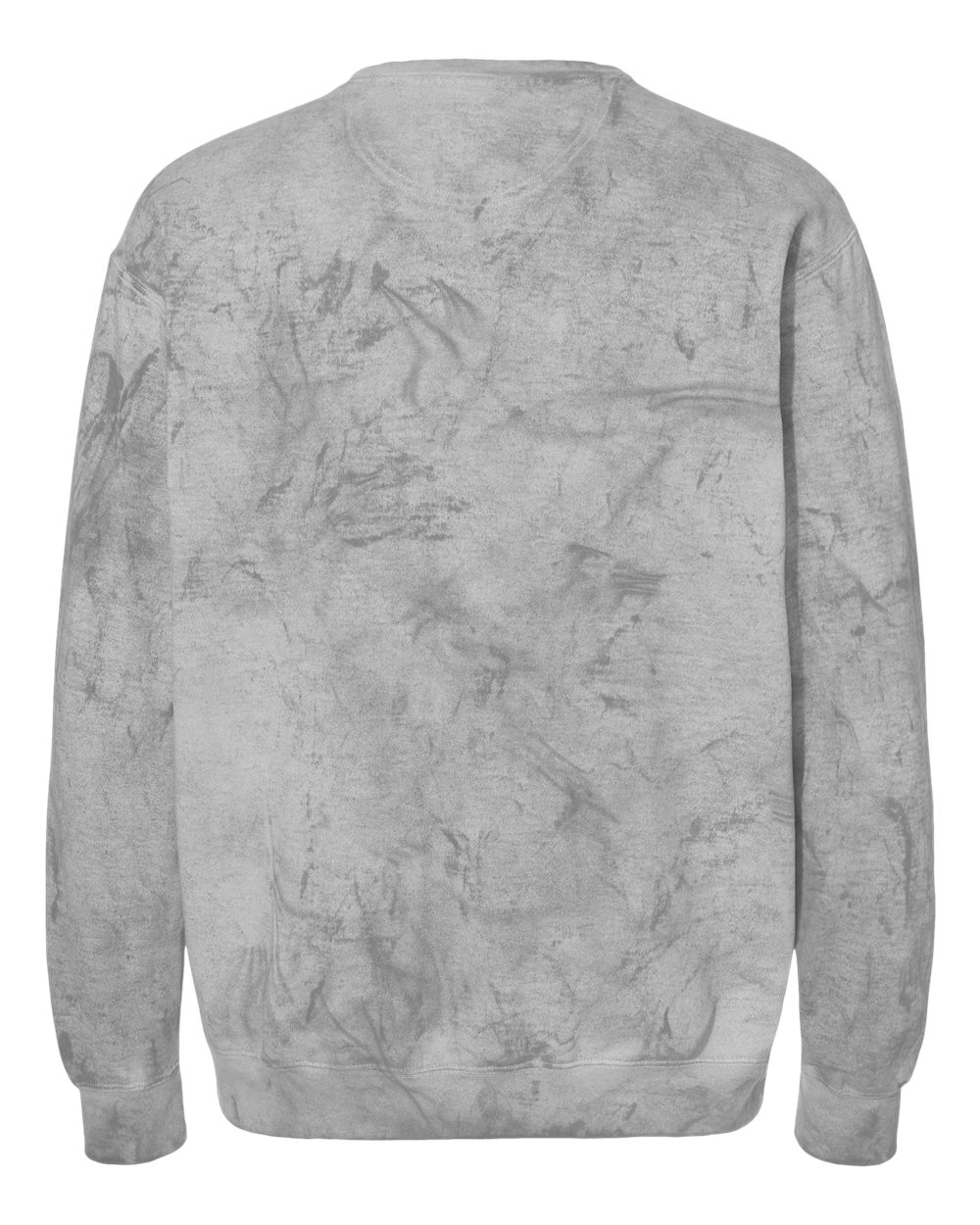Rear View of Smoke Colorblast™ Crewneck Sweatshirt - 1545