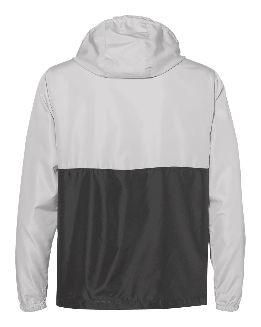 Front View of Smoke/ Graphite Lightweight Quarter-Zip Windbreaker Pullover Jacket - EXP54LWP