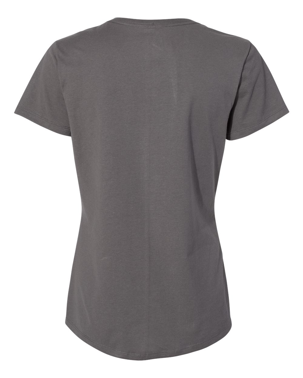 Front View of Smoke Grey Perfect-T Women’s V-Neck T-Shirt - S04V