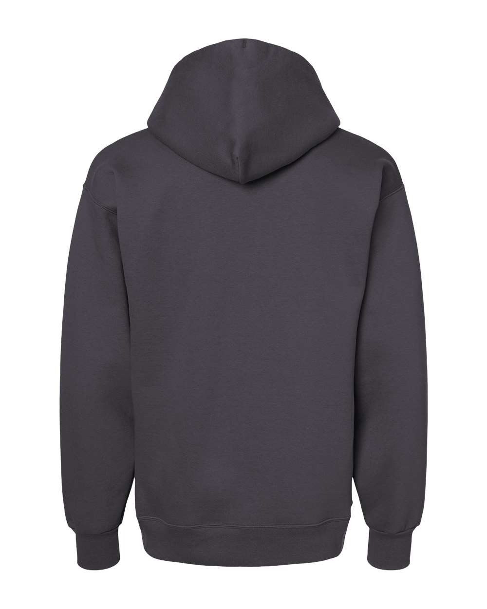 Front View of Smoke Grey Ultimate Cotton® Hooded Sweatshirt - F170