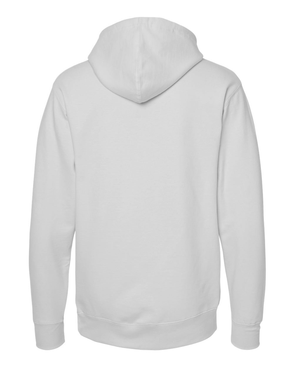 Front View of Smoke Midweight Hooded Sweatshirt - SS4500