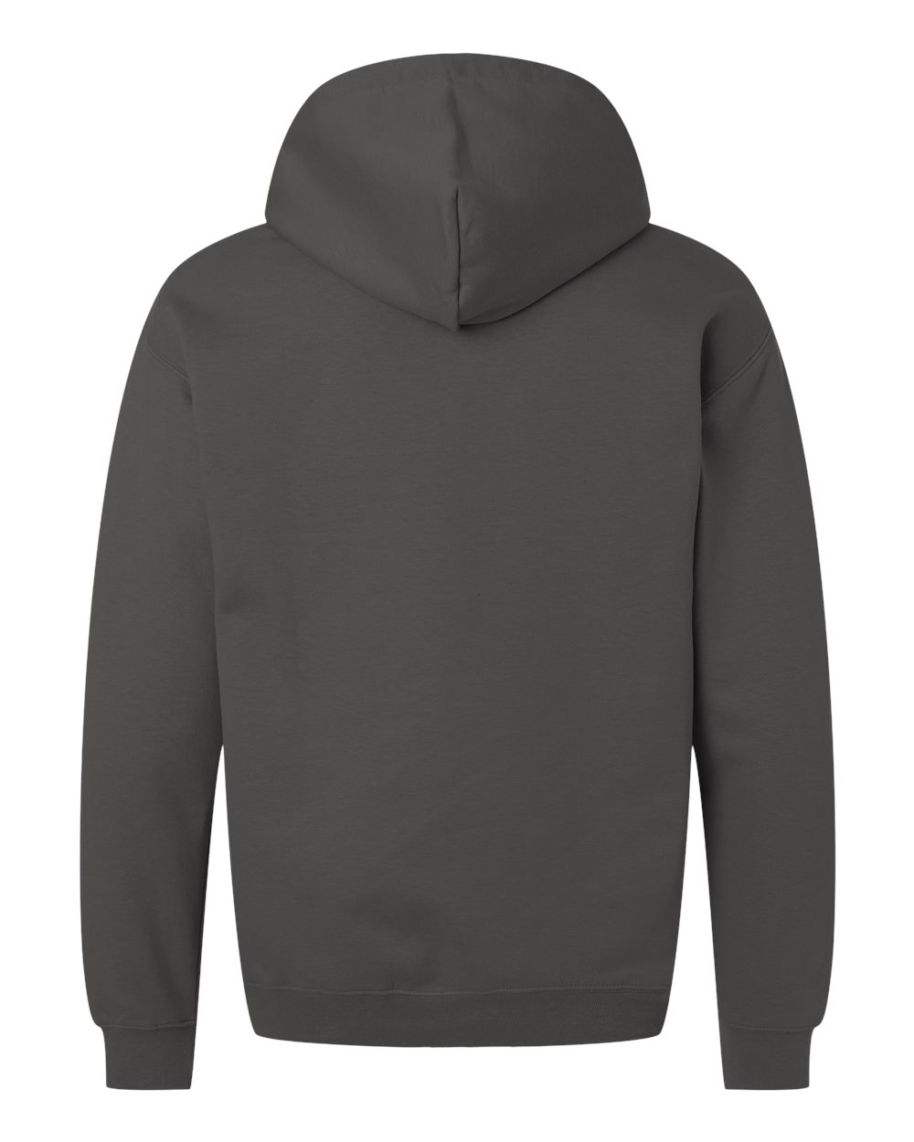 Front View of Smoke Softstyle® Midweight Hooded Sweatshirt - SF500