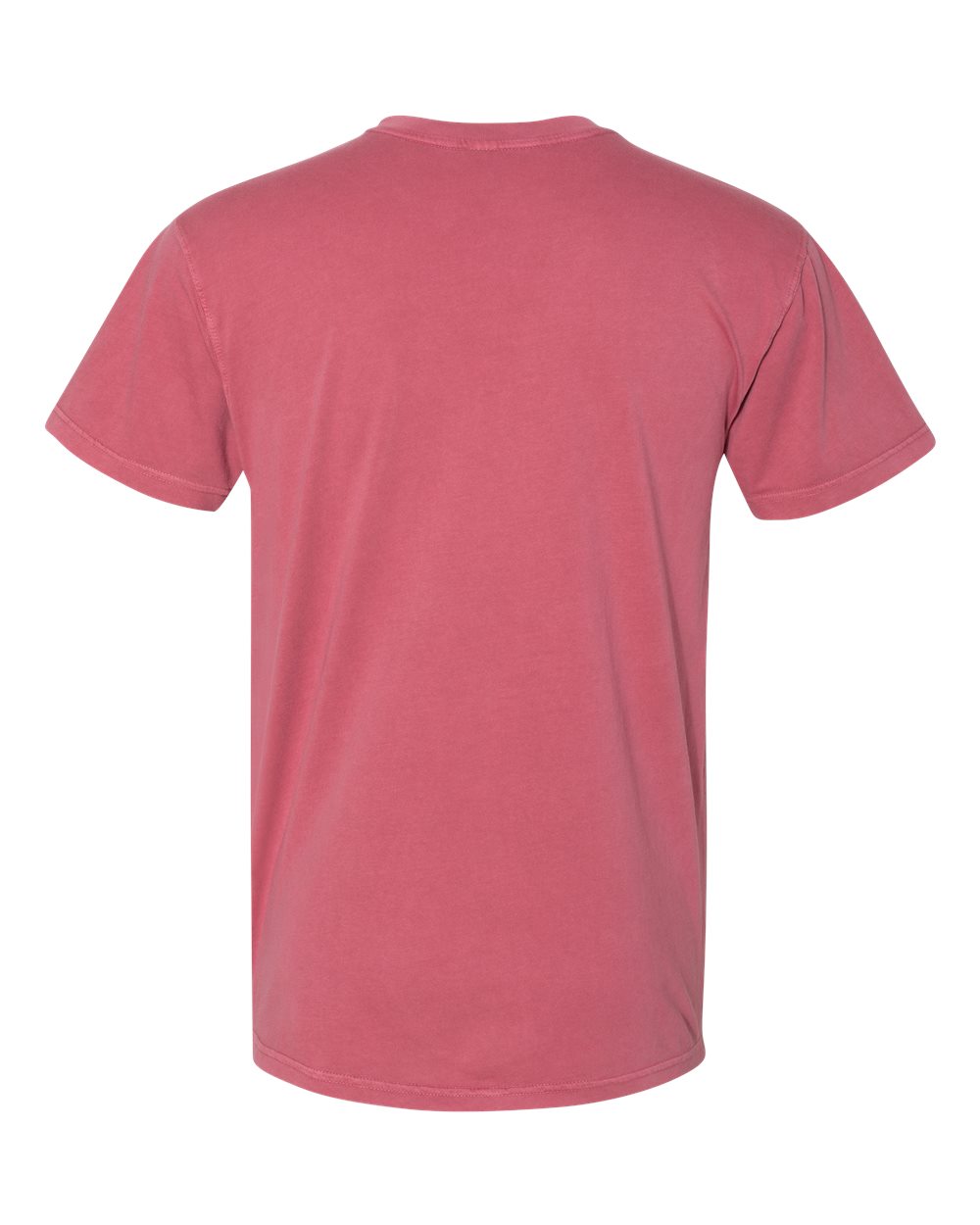 Front View of Smoked Paprika Inspired Dye Short Sleeve Pocket T-Shirt - 7415