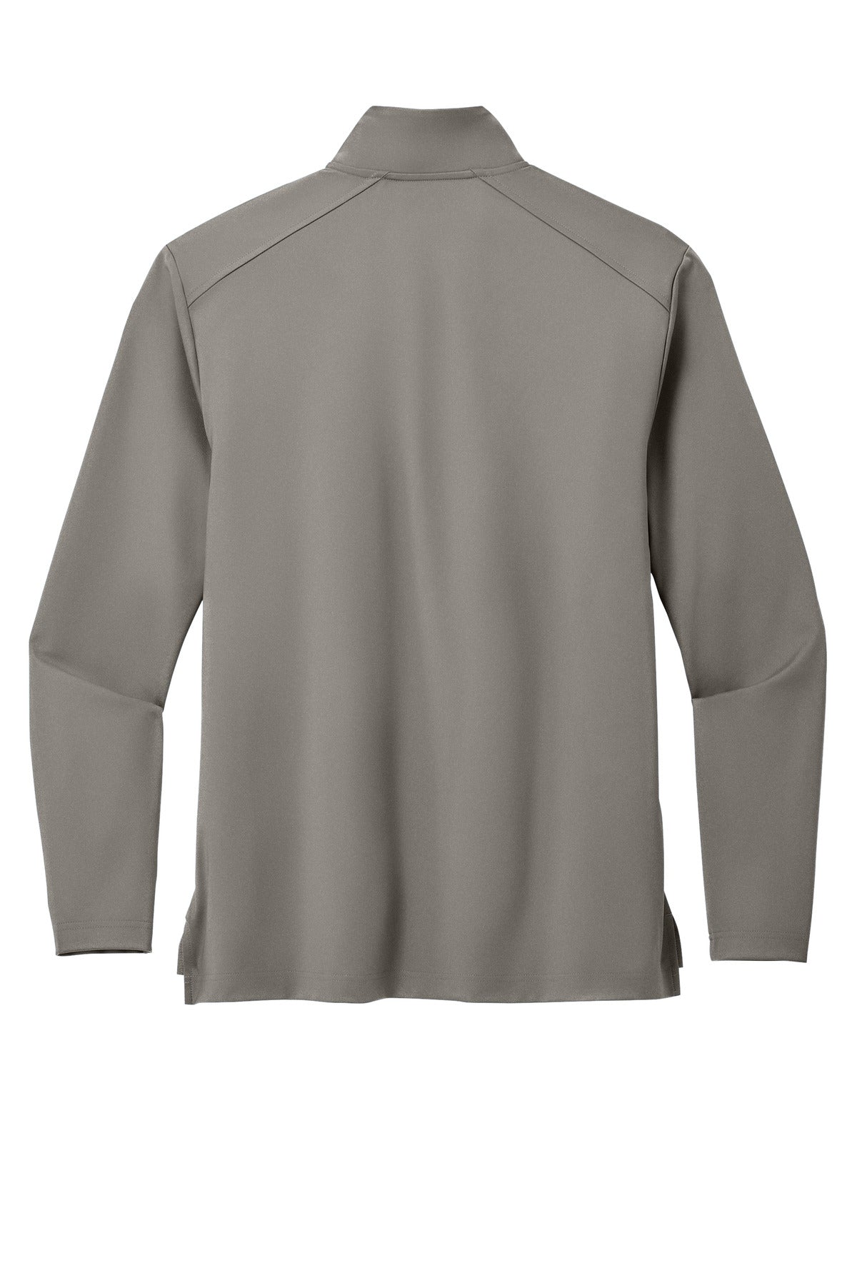 Rear View of SmokeGrey Port Authority C-FREE Double Knit 1/4-Zip K880