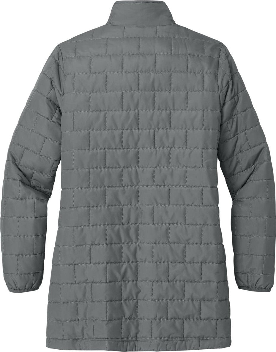 Rear View of SmokeGrey Port Authority Women's C-FREE Brick Jacket L854