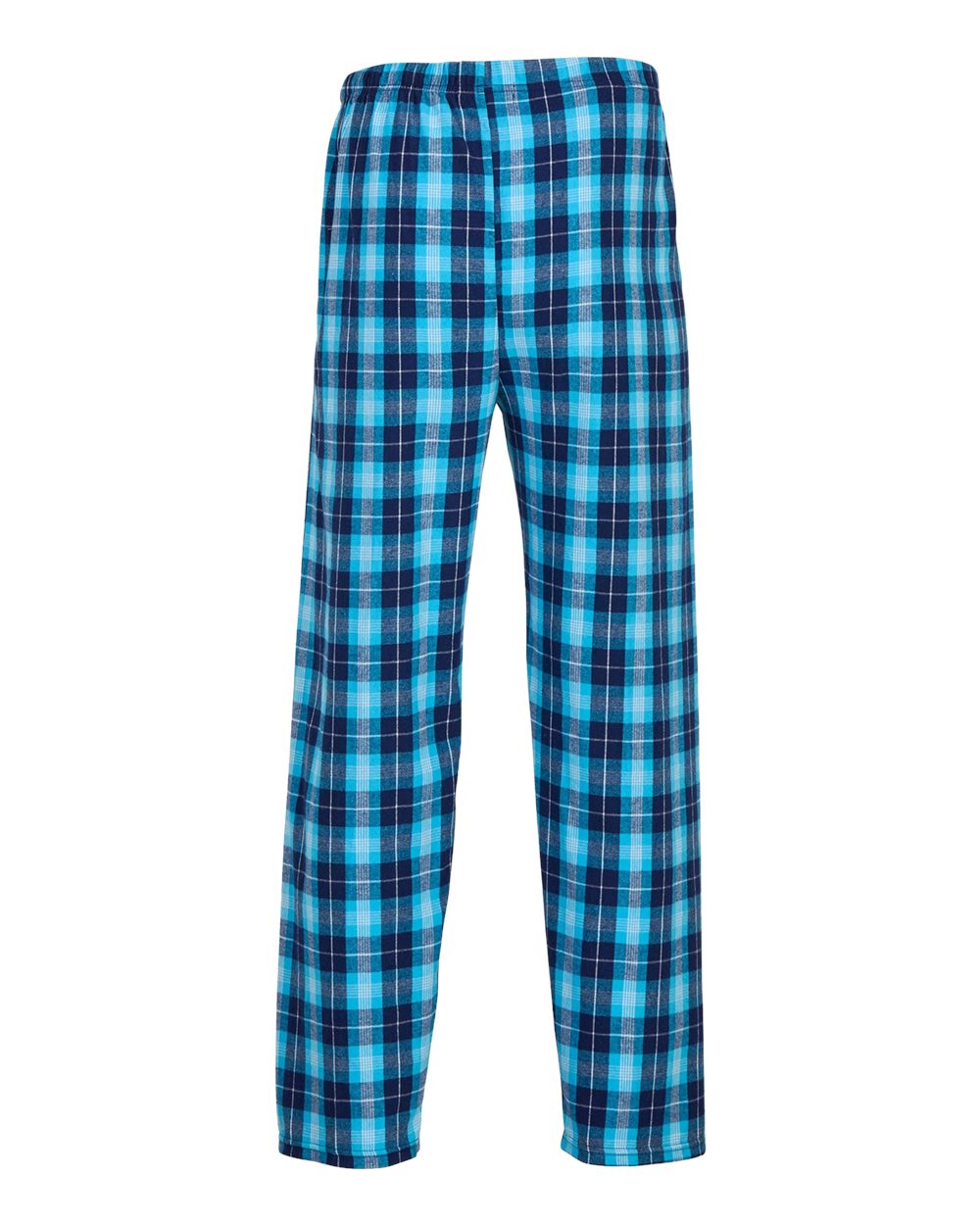 Front View of Snow Plaid Harley Flannel Pants - BM6624