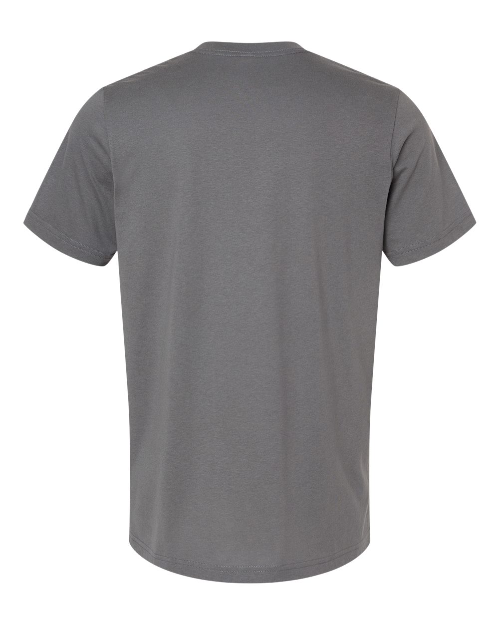 Front View of Solid Asphalt Blend CVC Jersey Tee - 3001CVC