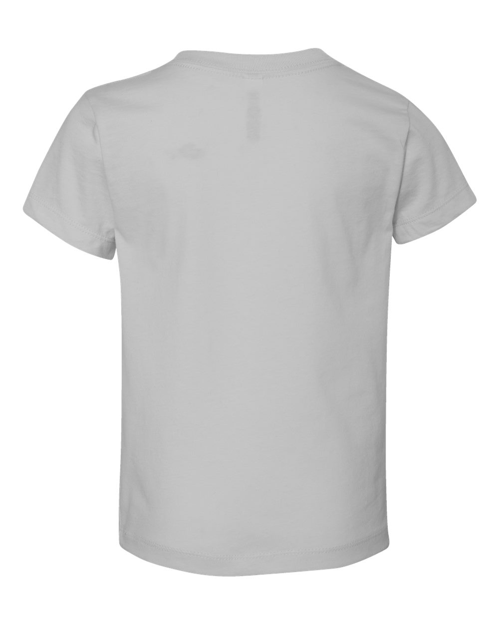 Front View of Solid Athletic Grey Toddler Jersey Tee - 3001T