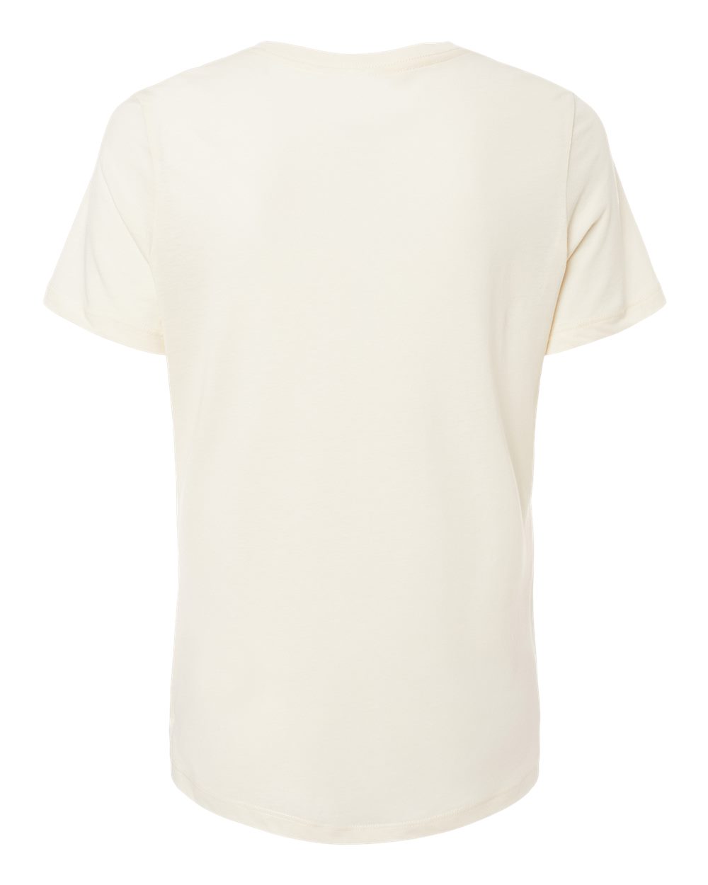 Front View of Solid Natural Triblend Women’s Relaxed Fit Triblend Tee - 6413