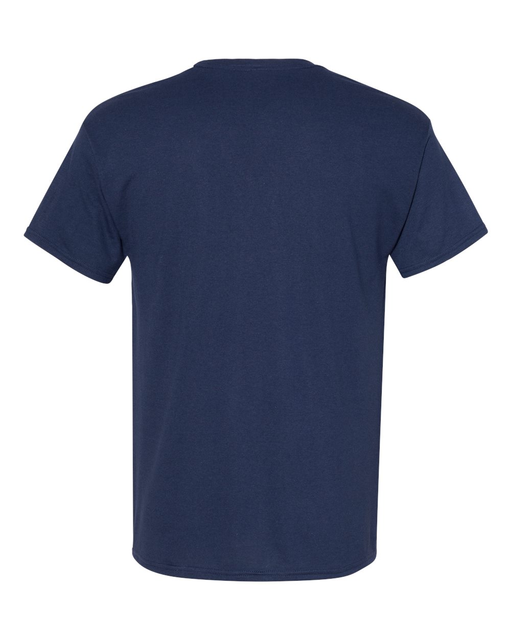 Front View of Solid Navy Triblend Perfect-T Triblend T-Shirt - 42TB
