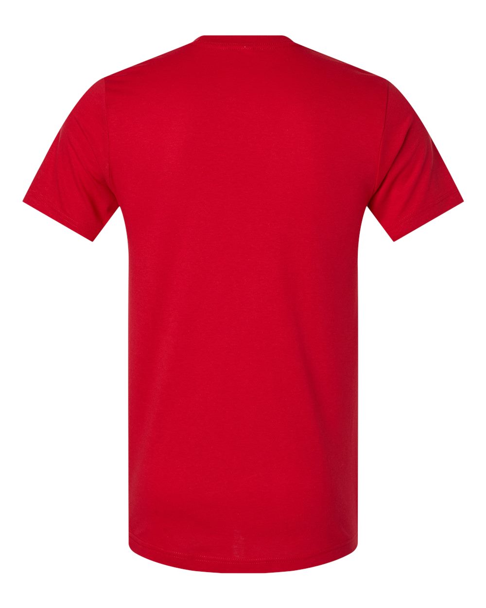 Front View of Solid Red Blend CVC Jersey Tee - 3001CVC