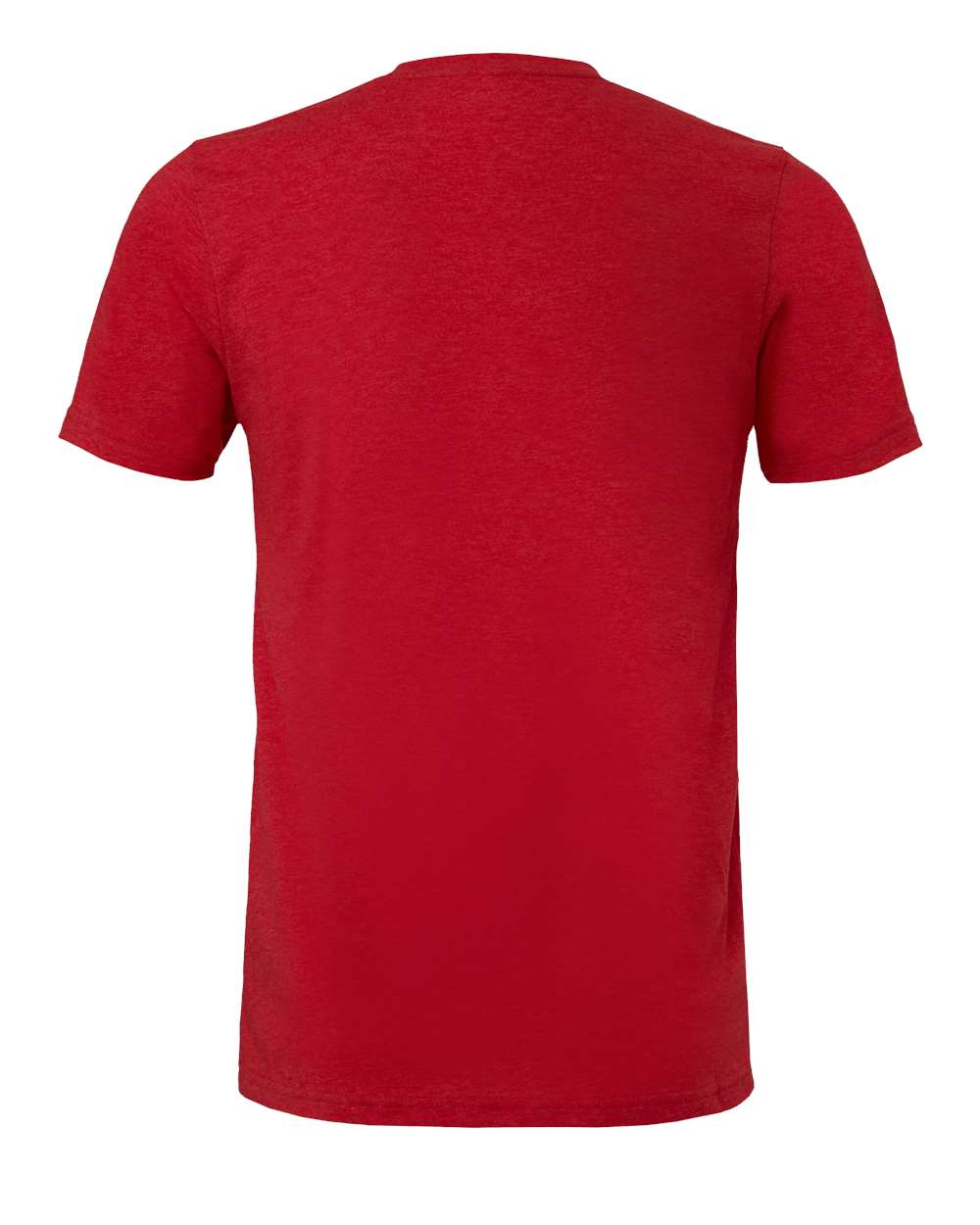 Front View of Solid Red Triblend Triblend Tee - 3413