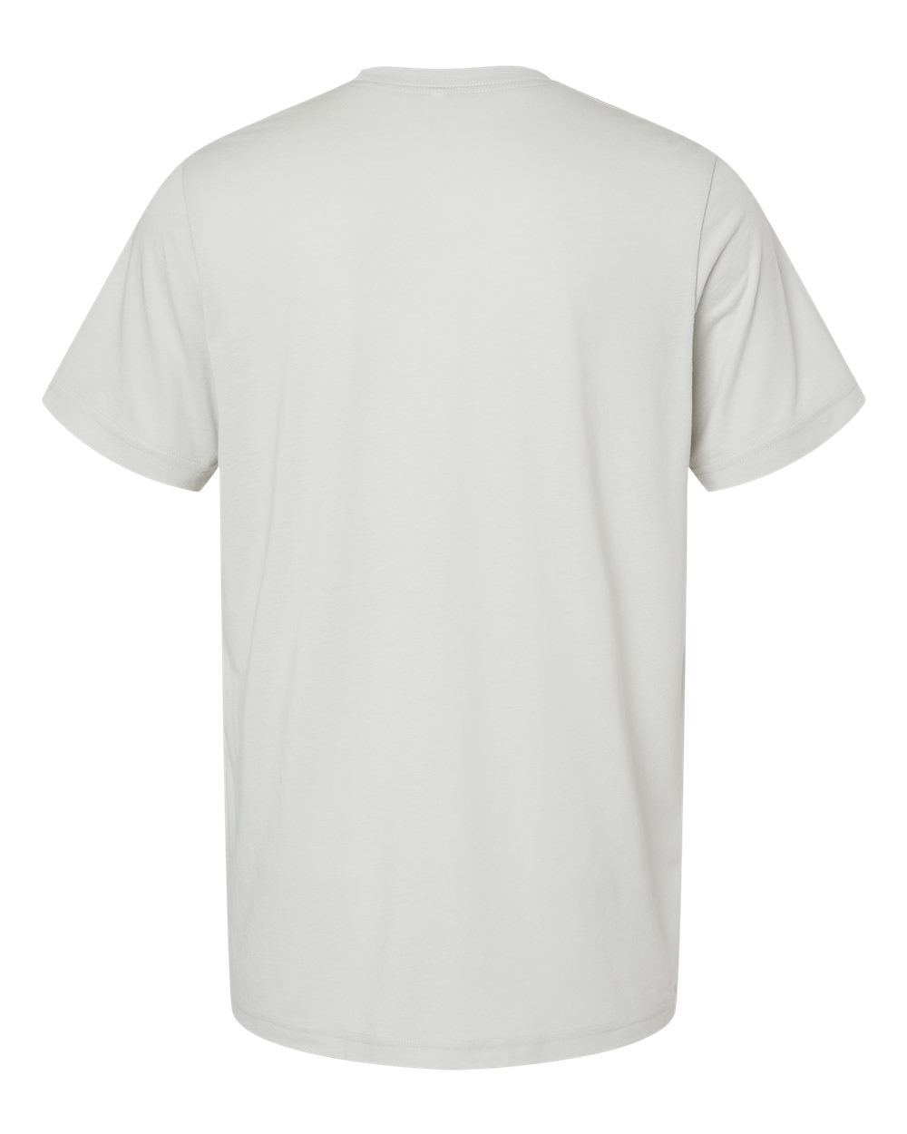 Front View of Solid Silver Triblend Triblend Tee - 3413