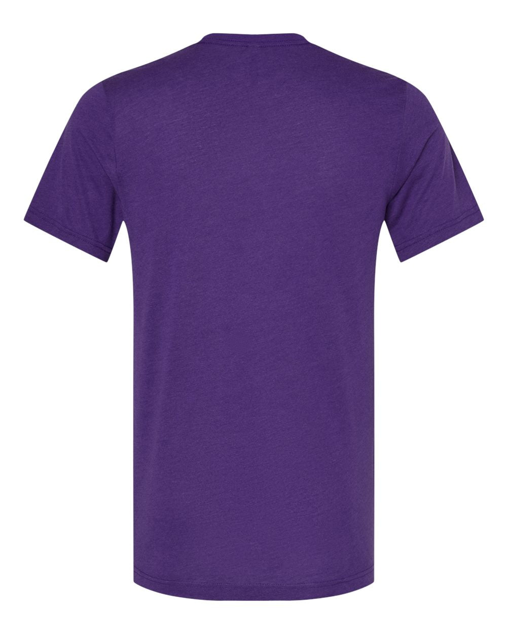 Front View of Solid Team Purple Triblend Triblend Tee - 3413