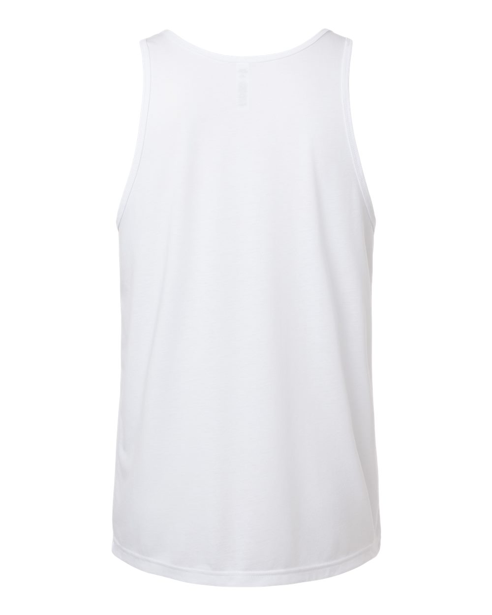 Front View of Solid White Triblend Triblend Tank - 3484