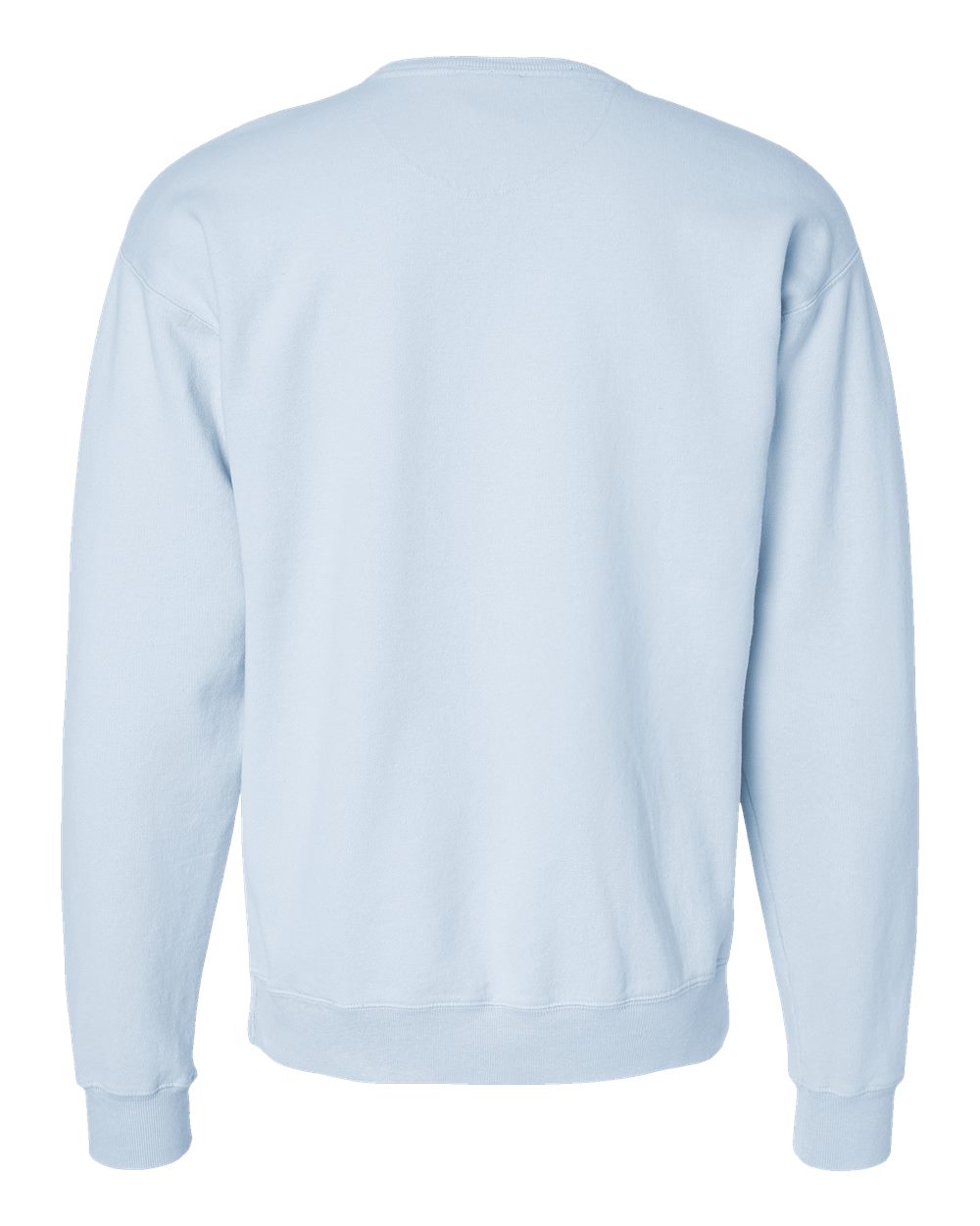 Front View of Soothing Blue Garment-Dyed Crewneck Sweatshirt - GDH400