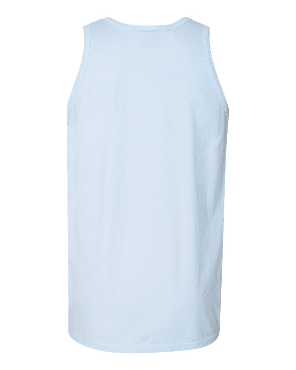 Front View of Soothing Blue Garment-Dyed Unisex Tank Top - GDH300