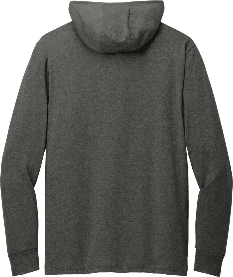 Rear View of SpaceBlack Allmade Unisex Tri-Blend Hoodie Tee AL6003